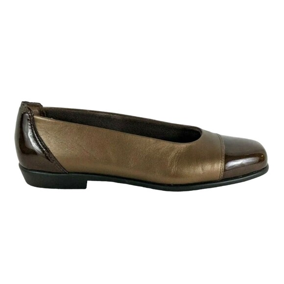 SAS Coco Tripad Comfort Cap-Toe Flats  Womens Size 7.5 N  Bronze / Brown Leather - Picture 6 of 10